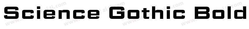 Science Gothic Bold Exp字体转换